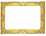 Henbrandt Aufblasbarer Fotorahmen mit Goldzusatz 60cm x 80cm Schwarz