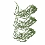 Supvox Künstliche Hängende Pflanzen mit Realistischer Textur 3 Stück aus Kunststoff und Eisendraht Grüne Deko für Hochzeiten und Saisonale für Drinnen