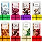 SCENTORINI Duftwachs für Duftlampe, Herbst- und Winterduft, 8 Stück, Sojawachs Wax Melt, Raumdüfte Duftwachswürfel für Kerzen Wärmer, Apfel Zimt, Kürbis, Winter Zedernholz usw Set für Weihnachte