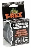 Shurtape T-Rex Klebeband für jedes Wetter, stark, 25 mm x 9,1 m, selbstklebend, Grau, 1 Rolle