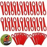 120 Stück Rasentrimmer-Klingen,Ersatzmesser-Set,Rasentrimmerersatz,Ersatzmesser Rasentrimmer,Kunststoffersatzklingen,Rasentrimmer-Zubehör,ersatzmesser rasentrimmer,Rasentrimmer Messer(120 Stücke)