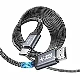 JSAUX USB C auf HDMI Kabel 5M, USB Typ C zu HDMI 4K@60Hz (kompatibel mit 4K@30Hz) UHD Kabel für Thunderbolt 3, iPhone 17/16 Pro/15, MacBook Pro/Air 2018, iPad Pro, Galaxy S25/S24/S10/S9, Surface Book
