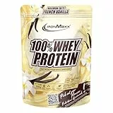 IronMaxx 100% Whey Protein Pulver 500g - Vanille | Cremiger Eiweißshake mit BCAAs & EAAs | High Protein, Low Carb & zuckerarm | Ideal für Muskelaufbau & Fitness