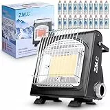 Z.M.C 2-in-1 Tragbare Gasheizung und Gaskocher + 20 Gaskartuschen 227g, Camping Heizung 1,7 kW, Gasheizer für Outdoor und Terrasse, Garten & Balkon, mobile Heizstrahler mit Piezozündung