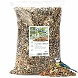 wildtier liebe Futtertraum I Vogelfutter Wildvögel Ganzjährig 5kg I Premium Streufutter artgerecht & hochwertig I Wildvogelfutter, Streufutter, Ganzjahresfutter für Vögel