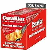 abrazo CeraKlar KaminScheibe - 16 Kaminscheibenreiniger, 8x2 Stk. - kratzfreie Kamin Scheibenreinigung ohne Chemie, Kaminglasreiniger, Kaminreiniger