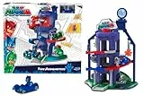 Dickie Toys 203145000 Toys PJ Masks Hauptquartier, Spielset zur Serie inkl. Catboy in Catcar, viele Funktionen, Pyjamahelden Spielstation, ab 3 Jahren