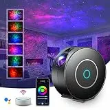 LED Alexa Sternenhimmel Projektor,SUPPOU Smart Nachtlicht 3D Galaxy Sternenprojektor Lampe Kinder Erwachsense mit RG Dimming/Stimmenkontrolle/WiFi Verbindung/Kompatibel Alexa Google Assistant
