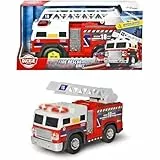 Dickie Toys - Fire Rescue Unit – 30 cm großes Feuerwehrauto mit ausziehbarer Leiter, Blaulicht und Sirene, für Kinder ab 3 Jahren