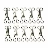 Healifty 50 StüCk Silber Metallhaken Und Augen Verschluss NäHen ZubehöR FüR Jacken Hosen MäNtel Handwerk KnöPfe Schnallen FüR Kleidung Diy NäHmaschine ZubehöR