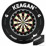 KEAGAN Dartboard Umrandungsring, Eva Dartboard Wandschutz, 2,5 cm Dicker Dartboard Umrandung, Spleiß Dartscheibe Schutzring für Dartboards in Standardgröße, Verhindert Wandschäden, Darts Zubehör