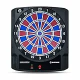 Carromco Smartness Turbo Charger 4.0 – elektronische Dartscheibe mit App, Softdarts & USB-Kabel, 17 Spiele & 312 Varianten, 2-Loch Abstand, für 1-8 Spieler, rot-blau