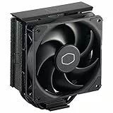 Cooler Master Hyper 212 Black CPU-Luftkühler – Aluminium-Finish, 4 kompakte kontinuierliche Direktkontakt-Heatpipes, SickleFlow 120 Edge-Lüfter, LGA1700- und AM5-Halterungen – Schwarz