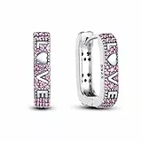 QIKAOLA Kreolen aus 925er-Sterlingsilber, bunte Zirkonia, hypoallergen, kleine Creolen