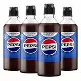 SodaStream drink mix Pepsi Sirup, 4er-Pack Cola Sirup für Wassersprudler, Getränkesirup mit echtem Pepsi Geschmack, original und mit Koffein, 4 x 440 ml