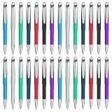YHNDECO 150 Stück Kugelschreiber Hochwertig Druckkugelschreiber, 8 Zufällige Farben Ergonomische Kulischreiber Rutschfester, Einfaches & Weiches Schreiben Kugelschreiber Set Bunte