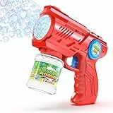 Blubbel Seifenblasenpistole, LED Seifenblasenmaschine, 120ml Seifenblasenflüssigkeit Tank, Seifenblasen Pistole, Blasen Kanone, Luftblasen Bazooka Bubble Gun, Geschenke für Kinder, Hochzeit