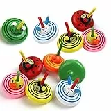 Kreisel,Osuter 20 Stück Kreisel für Kinder,Small Foot aus Holz,Mitgebsel Kindergeburtstag,Spielzeug Mitgebsel aus Holz,Kindergeburtstag Gastgeschenke(Zufälliges Muster)(Stil1)