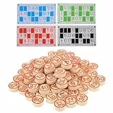 Holibanna Bingo Schachspiel und Papier mit Verschleißfester Oberfläche Verbessertes Kognitives Denken Brettspiel für Party und Freizeit