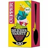Cupper Bio Tee Set Delicious Variety, 20 verschiedene Sorten Kräutertee und Früchtetee, 20 ungebleichte Teebeutel (Einzelpack)