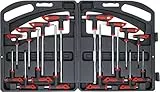 BGS Diy 90 | Schraubendreher-Satz mit T-Griff und seitlicher Klinge | Innensechskant / T-Profil (für Torx) | 16-tlg.