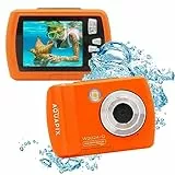 Aquapix W2024 'Splash' Unterwasserkamera, Wasserfest bis 3m, 2.4' Display, Auflösung bis 16 MP, 8x Digital-Zoom, 5MP Sensor, Orange