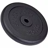 ScSPORTS® Hantelscheiben 30mm Set 15/20/25/30 kg aus Gusseisen, Gewichtsscheiben für 30 mm Hantelstangen, Hantelscheibe für Krafttraining, Gewichte für Zuhause, Home Gym & Muskelaufbau