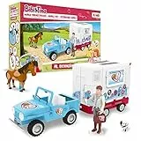 CRAZE Bibi und Tina Spielset Mobile Tierarzt Station Dr. Eichhorn Pferde Spielzeug Doktor Spielfiguren Martinshof Mädchen Geschenk Spiele ab 3 Jahre 19276