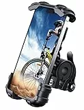 Lamicall Handyhalterung Fahrrad, Handyhalter Motorrad - Universal 360° Fahrrad Halter für iPhone 16/15/14 Pro Max Plus, SE, 13/12 Pro Max Mini, 11 Pro Max, Xs, XR, X, 8, Samsung S23 S22, Smartphone
