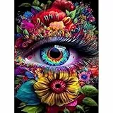 Huacan Diamond Painting Erwachsene Augen Diamant Paintings Bilder Voll Eckige Steine Diamante Malerei Stickerei für Home Wall Decor 30x40cm