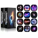 YunLone Galaxy-Projektorscheibe, 12 realistische Filmscheiben gleiche Meteor- und Galaxie-Projektoren (SKE-TKQ01 & BL-DQY02 Pro), 5K-Ultra-HD-Projektor-Folien, 12 Disc-Set
