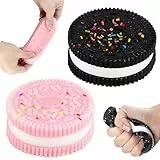 2er Pack Keks Stressabbau Spielzeug – Weiche Quetsch-Keks Fidget Toys – Montessori Sensorik gegen Angst & Unruhe – Anti-Stress Squeeze Spielzeug für Kinder & Erwachsene