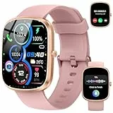 Smartwatch Damen Herren, 1.91' Smart Watch Bluetooth Anrufe, Fitness Tracker Schrittzähler mit 110+ Sportmodi, Herzfrequenz/SpO2/Schlafmonitor Fitnessuhr, IP68 Wasserdicht Fitnessuhr für Android iOS