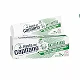 Pasta del Capitano, Bio Zahncreme Antitartar, Verleiht Frische und erfrischt den Atem, Ideal für Raucher, Hilft gegen Plaque vorzubeugen, 100% Made in Italy, 75 ml Tube