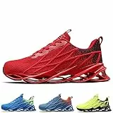 frysen Sneaker Herren Damen Laufschuhe Straßenlaufschuhe Outdoor Atmungsaktive Fitness Turnschuhe Red 44 EU