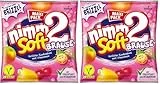 nimm2 Soft Brause – 1 x 345g Maxi Pack – Gefüllte Kaubonbons in vier Sorten mit Fruchtsaft, Vitaminen und Brausefüllung (Packung mit 2)