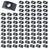 SUPERFINDINGS 100 Stück M8 Halbmond Unterlegscheiben 8mm Schraubenmutter Anschlussstuecke Verdickte Halbmond Muttern Abstandshalter Möbel Schreibtisch Verbinder Hardware für Tisch Bett Unterlegscheibe