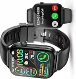 VKROBAG 2026 Smartwatch Herren Damen, 1,85' HD-Touchscreen Smart Watch mit Telefonfunktion, Schwarz