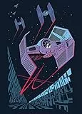 Komar Star Wars Classic Vector TIE-Fighter - Größe: 50 x 70 cm, Wandbild, Poster, Kunstdruck (ohne Rahmen)