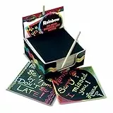 Melissa & Doug - Scratchkunst-Box mit Mini-Notizzetteln in Regenbogenfarben - Das Original (Kunst- und Bastelbedarf, Holzstift, 125 Notizzette