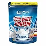 IronMaxx 100% Whey Protein Pulver 500g - Neutral | Cremiger Eiweißshake mit BCAAs & EAAs | High Protein, Low Carb & zuckerarm | Ideal für Muskelaufbau & Fitness