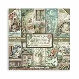 Stamperia - Scrapbook Paper Pad for Scrapbooks, Albums, Cards, Bullet Journals and More, Acid Free, Double-Sided, Perfect for Hobbies, Crafts, and Gifting (Herbarium Silvae) (20.3 x 20.3cm)