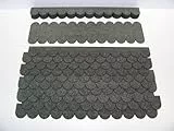 Martinshof Rothenburg Diakoniewerk Dachschindeln Rund (41 mm) - Set - Grau 23.401