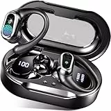 Bluetooth Kopfhörer, Kopfhörer Kabellos Bluetooth 5.4 Sport tiefer Bass, 50 std Spielzeit In Ear Kopfhörer mit 4 ENC Noise Cancelling Mic, IP7 Wasserdicht Ohrhörer LED-Anzeige für Arbeit und Studium