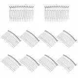 LURROSE 10 stücke Transparent Kunststoff Haarspange Kämme Französisch Twist Kamm Draht Haar Seitenkämme Braut Hochzeit Schleier Kämme für Frauen