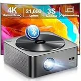 Ultimea Beamer Full HD 1080P Native mit Autofokus und 6D Trapezkorrektur, Beamer 4K Heimkino Unterstützt 700 ANSI 21.000 Lumen, 5G WiFi Projektor Bluetooth, Outdoor Beamer für iOS/Android/TV Stick