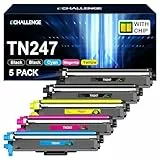 ECHALLENGE tn247 tn243 Kompatibel für Brother TN-243CMYK Toner für Toner Brother MFC L3750CDW L3770CDW MFC-L3750CDW TN 243CMYK TN-247 Toner DCP-L3550CDW HL-L3210CW HL-L3230CDW MFC-L3710CW (5er-Pack)