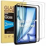 SPARIN 2 Stück Schutzfolie für iPad Air 11 Zoll M4/M3/M2 (2026/2025/2024), mit Rahmen-Installationshilfe,Kratzfest,9H Härte,Anti-Bläschen,HD-Klar