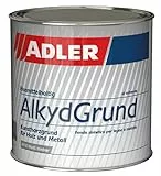 ADLER Alkyd-Grund W10, 750ml - weiß Grundierung, Isolierung, Kunstharzgrund für innen und außen
