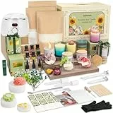ZEROMX Kerzen Selber Machen Set, 1200g Sojawachs DIY Kerzenherstellung Kit für Erwachsene Anfänger Elektrischer Wachsschmelzer mit Komplette DIY Kerze Machen Kit- EU Stecker